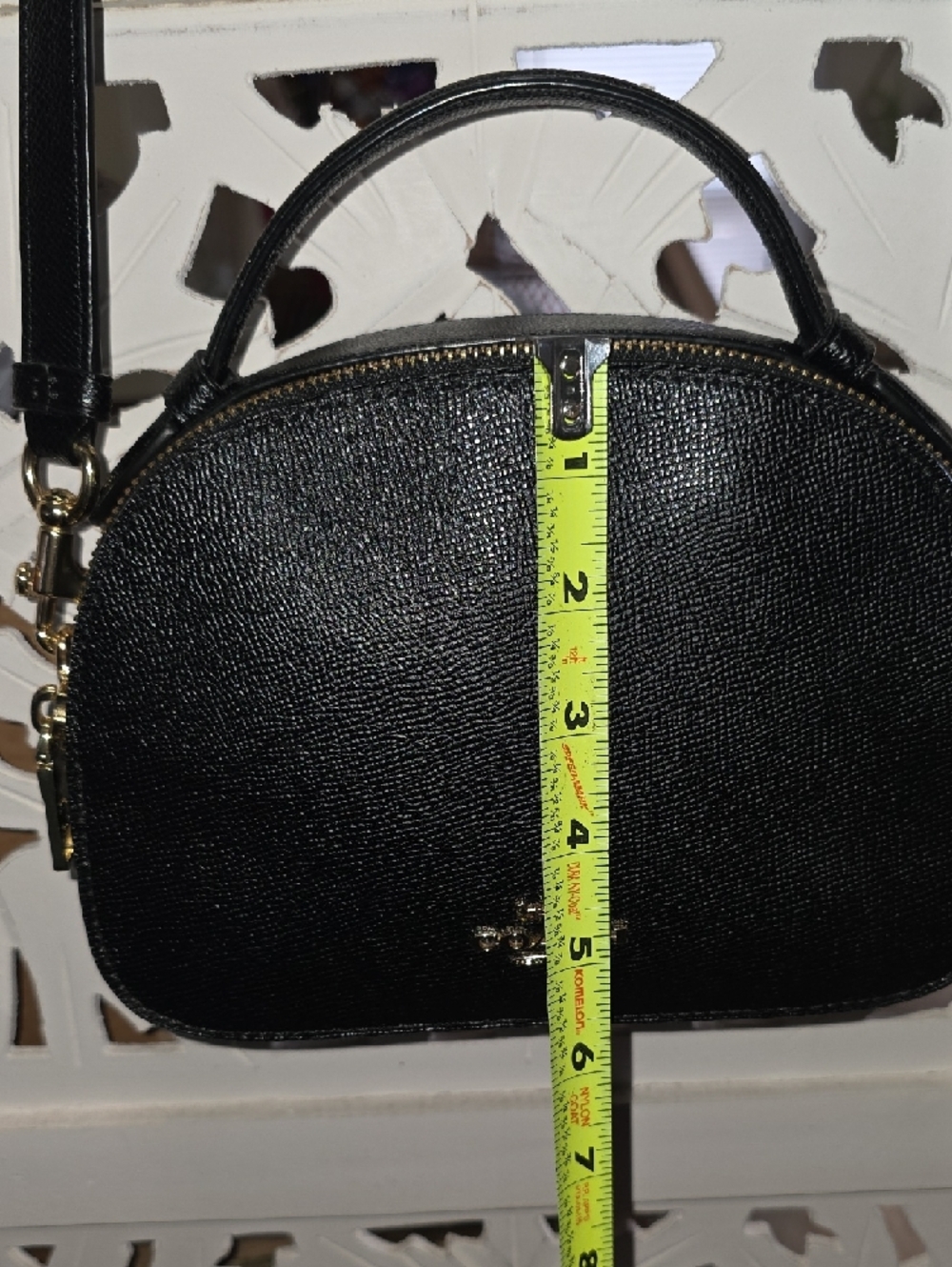 Coach Black Pebbled Leather Mini Dome Crossbody - Picture 5 of 11
